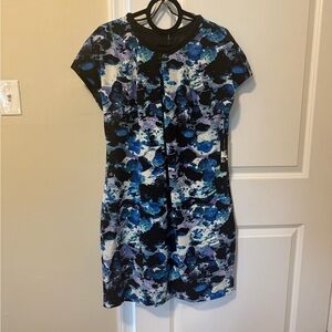 Andrew Marc Blue and Black Beaded Dress